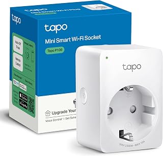 Tapo P100 - Enchufe Inteligente WiFi, Programa Horarios, Control App/Voz
