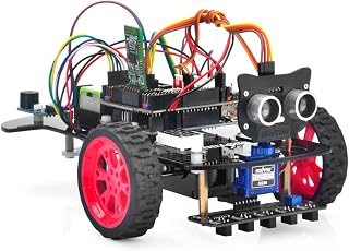 OSOYOO Model 3 Robot Car DIY Starter Kit for Arduino: Educational Motorized Robotics, Remote Control App, Learning How to Code, IOT Mechanical Coding for Teens and Adults